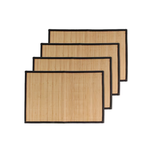 High Quality Modern Eco-Friendly Bamboo Rectangular Woven <b>Placemat</b> Handmade Non-Slip Anti-Hot - Product Image 3