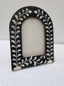 Marco de fotos artesanal con incrustaciones de hueso, con patrones intrincados y detalles finos. Marco decorativo para cuadros con incrustaciones de hueso. - Product Image 2