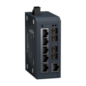 Switch di Rete Schneider Electric MCSESU083F2CS0 Modicon Non Gestito con 6 Porte in Rame e 2 SFP+ Configurazione Standard - Product Image 1