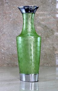 Super qualité indien en gros grands vases de mariage grande trompette conception en aluminium métal pour les cendres bas prix - Product Image 3