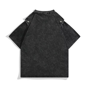 Custom Wholesale Men's Blank <b>Polyester</b>/Cotton <b>T</b>-<b>Shirt</b> Front Logo Printing Eco-Friendly Quick Dry Breathable Stock Bulk - Product Image 2