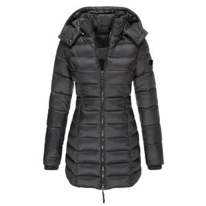 เสื้อแจ็คเก็ตกันลมสำหรับผู้ชาย, เสื้อแจ็คเก็ตกันลมบุหนาสีดำมีฮู้ด - Product Image 1