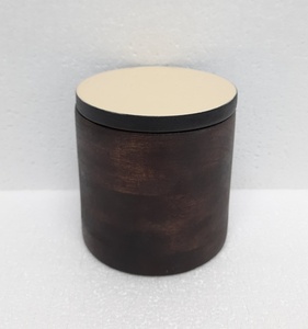 Venta al por mayor a granel Venta caliente 2024 caja de almacenamiento de diseño de forma redonda de madera natural con tapa para almacenamiento de cocina hecho a mano personalizado - Product Image 2