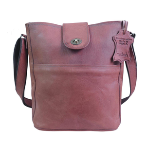 Bolso Bandolera de Cuero Genuino para Mujer, Bolso de Mensajero Casual, Bolso de Mano Hecho a Mano - Product Image 1