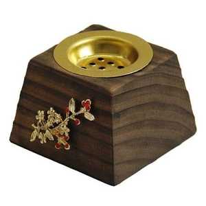 Pyramide Style Arabe Encens En Bois Mubkhar Bakhoor Shisha Brûleur avec Logo Personnalisé Religieux Produit En Gros - Product Image 1