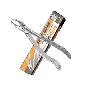 Instrumentos dentales de grado alemán de alta calidad 87 fórceps de extracción pico de cuerno de vaca patrón inglés Manual base Dental Premium - Product Image 3