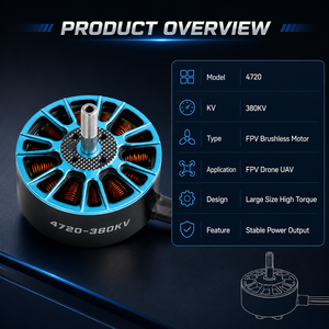 Motor sin Escobillas FPV 4720 380KV de Alto Torque y Largo Alcance para Drones de Carga Pesada y Quadcopters - Product Image 3