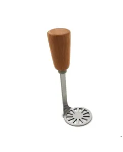 Schiacciapatate con manico in legno antiscivolo in acciaio inox schiacciapatate strumento da cucina