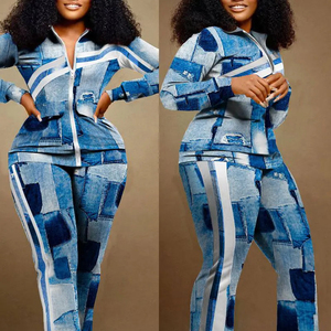 Venta al por mayor de chándales sólidos informales para mujer 100% algodón polar transpirable ligero ropa deportiva entrenamiento moda último diseño - Product Image 3