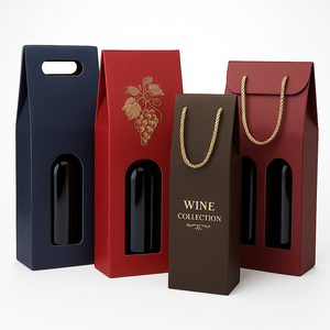 Portavasos de papel de cartón Kraft, portabotellas reciclable de cerveza o <span class=keywords><strong>vino</strong></span> o refresco impreso personalizado al por mayor - Product Image 6