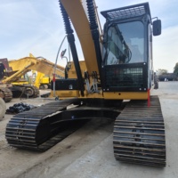 Vente flash : excavatrice CAT 320D d'occasion avec larges plaques de chenilles, d'origine japonaise, excavatrice hydraulique en vente, excavatrice sur chenilles 320D
