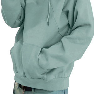 Sweats à capuche d'hiver personnalisés, 28 couleurs, 550 g/m², 100 % coton molletonné, poche surdimensionnée, streetwear décontracté pour hommes - Product Image 4