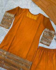 BEAUTIFUL <b>TOP</b> AND PLAZZO <b>WITH</b> FANCY DUPPATA <b>WITH</b> EMBROIDERY WORK - Product Image 4