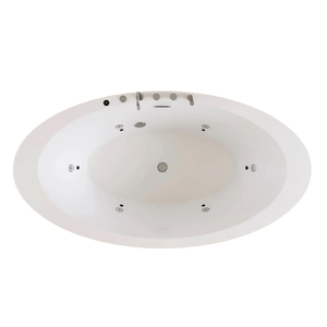 Baignoire autoportante en acrylique FW-M-2002 contemporaine, écologique, pour bain profond, OEM/ODM, pour appartements et hôtellerie - Product Image 5