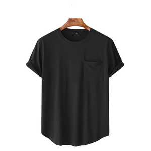 T-shirt femme en coton | design surdimensionné motif solide manches standard parfait pour les tenues quotidiennes décontractées - Product Image 5