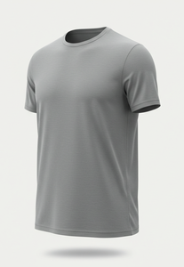 เสื้อเชิ้ตผู้ชายแขนสั้นผ้าคอตตอน/โพลีเอสเตอร์คุณภาพสูง แบบลำลอง สีพื้น  ผ้าทอ  ปักลายได้ตามต้องการ - Product Image 2
