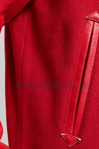 Vestes Versity pour hommes Blousons bombardiers à manches boutonnées en cuir de haute qualité avec patchs brodés personnalisés - Product Image 5