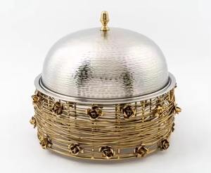 Juego de base de madera de tres piezas con tapa en forma de cúpula de metal Recién llegado Regalos de inauguración de la casa de calidad perfecta - Product Image 2