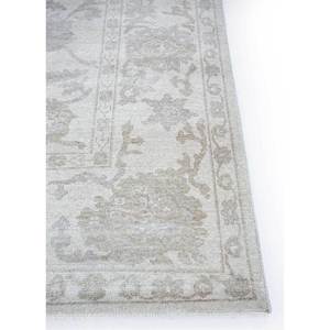 Tapis en laine noué à la main Erbe Ivory, motif floral, pour la maison, le salon, le couloir, l'entrée, décoration rectangulaire 9x12, modèle Puzzle-LNLP-08 - Product Image 4