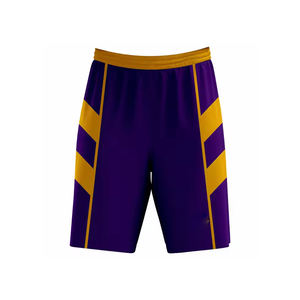 New Customized Plain Purple & <b>Yellow</b> Color Pattern Mesh <b>Shorts</b> For <b>Men</b>, Quick Dry, Breathable Casual <b>Shorts</b> For <b>Men</b> - Product Image 1