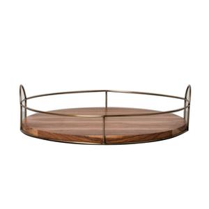 Plateau en bois de bambou de haute qualité, tendance pour la maison, la cuisine, la restauration, plateau de service décoratif avec poignée - Product Image 2