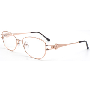 Kính mắt gọng kim loại in họa tiết cổ điển HIGO bán buôn, kiểu dáng <span class=keywords><strong>oval</strong></span> nhẹ, dành cho nữ, phong cách cổ điển, dùng hàng ngày, giao hàng nhanh - Product Image 3