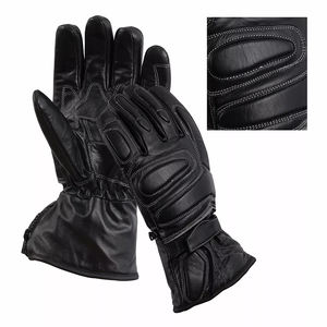 2025ถุงมือหนังแท้สำหรับแข่งรถสีดำ, ถุงมือให้ความอบอุ่นในฤดูหนาวสำหรับกีฬากลางแจ้งสำหรับรถจักรยานยนต์ขี่จักรยานปาร์ตี้สบายๆ - Product Image 2