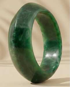 Classic Green Acrylic Resin Fashion <b>Bangle</b> <b>Bracelet</b> for Women Gift Jewelry by MN Exports - Product Image 3