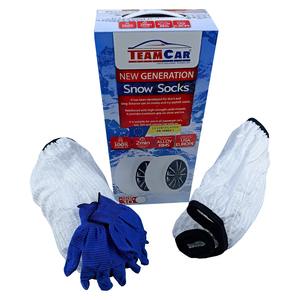 Gran oferta, calcetines de nieve personalizados para neumáticos de coche, montaje rápido, fibra de poliéster, tracción, cubierta de neumático antideslizante, cadena de nieve textil de tela - Product Image 3