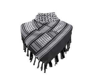 Shemagh keffiyeh ผ้าฝ้าย100% กลางแจ้งสไตล์ชาติพันธุ์สีทึบมีหมวกผ้าแคนวาสมีพู่ลายพรางทะเลทรายสำหรับใส่โลโก้เดินเขา - Product Image 4