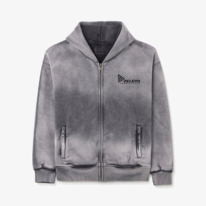 ชุดวอร์มผ้าฝ้าย100% โอเวอร์ไซส์ของผู้ชายชุดวอร์มซักด้วยกรดชุดวอร์มฤดูหนาว - Product Image 5