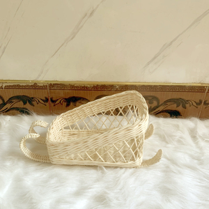 Trineo de Papá Noel de ratán y accesorios de Navidad Decoración para el hogar Cesta de paja - Product Image 5