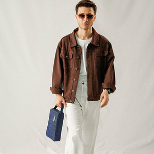 Veste en jean de service OEM très vendue en haute qualité Veste en jean de rue décontractée pour hommes - Product Image 4