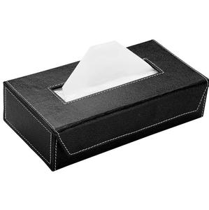 Caja de Pañuelos de Cuero Rectangular Clásica, Elegante y Decorativa para Baño, Sala de Estar, Hogar, Hotel y Restaurante - Product Image 3