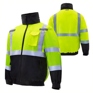 Gran oferta, chaqueta de seguridad reflectante de alta visibilidad, ropa de trabajo de construcción al aire libre, chaquetas de trabajo de diseño personalizado - Product Image 4