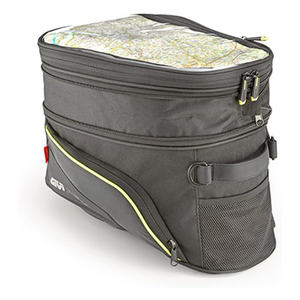 Pour GIVI EA143 Sacoche de réservoir universelle extensible pour moto avec fixation TANKLOCK 21>27 LT en aluminium, état d'occasion - Product Image 1