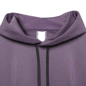 Sudadera con capucha larga y cremallera para hombre, ecológica, de otoño, de alta calidad, 100% algodón polar, ligera, transpirable, bordada - Product Image 3
