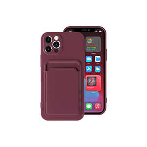Coque en silicone Netzy SAFA Ofix pour iPhone 12 Pro Max, violet Damson, protection arrière, anti-traces de doigts, compatible PC - Product Image 1