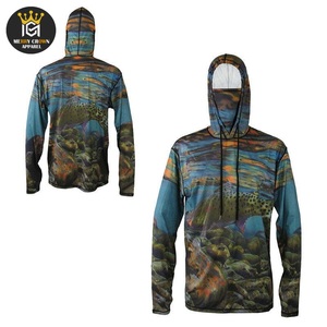 OEM nueva ropa de pesca transpirable secado rápido ligero manga larga pesca Sudadera con capucha tendencia superior impermeable a prueba de viento - Product Image 1