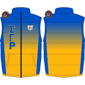 Sigma Gamma Rho gilet léger personnalisé chaud bulle compressible veste sans manches grande taille hiver hommes duvet de canard gilet bouffant - Product Image 2