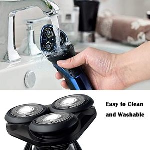 Cabezal de Repuesto Compatible para Afeitadora Eléctrica, Cuchilla Triple y Doble para Afeitar la Cara - Product Image 2