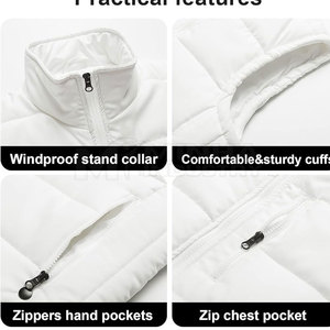 Chaleco de invierno acolchado para hombre hecho de poliéster al mejor precio, chaleco de invierno acolchado liso teñido en línea - Product Image 5