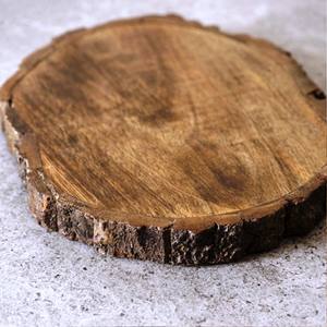 Planche de service en écorce à effet de bois Produit de vente chaud Bol décoratif en bois de manguier avec écorce d'arbre fabriqué en Inde - Product Image 5