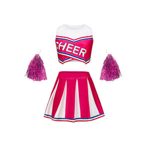 Fournisseur de tenues de cheerleading pour filles, ensembles imprimés sur mesure, 100% polyester, tenue à séchage rapide pour les équipes scolaires, la danse - Product Image 3