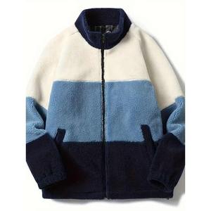 Veste Sherpa chaude zippée personnalisée de haute qualité Veste polaire d'hiver personnalisée en polyester pour hommes - Product Image 3