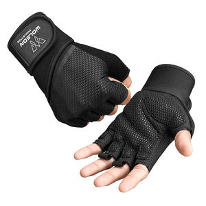 Guantes de fitness antideslizantes de medio dedo para mujer para entrenamiento gimnasio levantamiento de pesas entrenamiento al aire libre ejercicio ciclismo entrenamiento físico. - Product Image 1