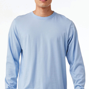 Nuevo Algodón elástico ligero que absorbe el sudor/hilo de fibra de bambú teñido ecológico para hombre Regular Fit Top de manga larga construido - Product Image 4