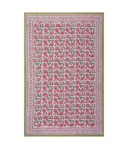 Nappe en coton imprimé floral Hand Block de Jaipur Vaisselle en coton 6 et 4 places Nappe en coton de haute qualité - Product Image 3