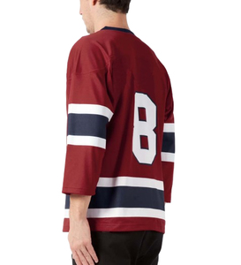 Maillot de hockey sur glace personnalisé, sublimation, tissu polyester respirant, séchage rapide, durable, vêtements de sport d'équipe 2025 - Product Image 6