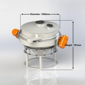 Máquina Separadora y Tamizadora Vibratoria <span class=keywords><strong>de</strong></span> Descarga Directa para Recubrimiento Líquido Industrial en Polvo para Jugos - Product Image 5